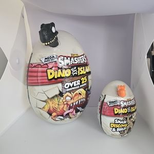 Smashers Dino Island Mega and Nano Egg Bundle